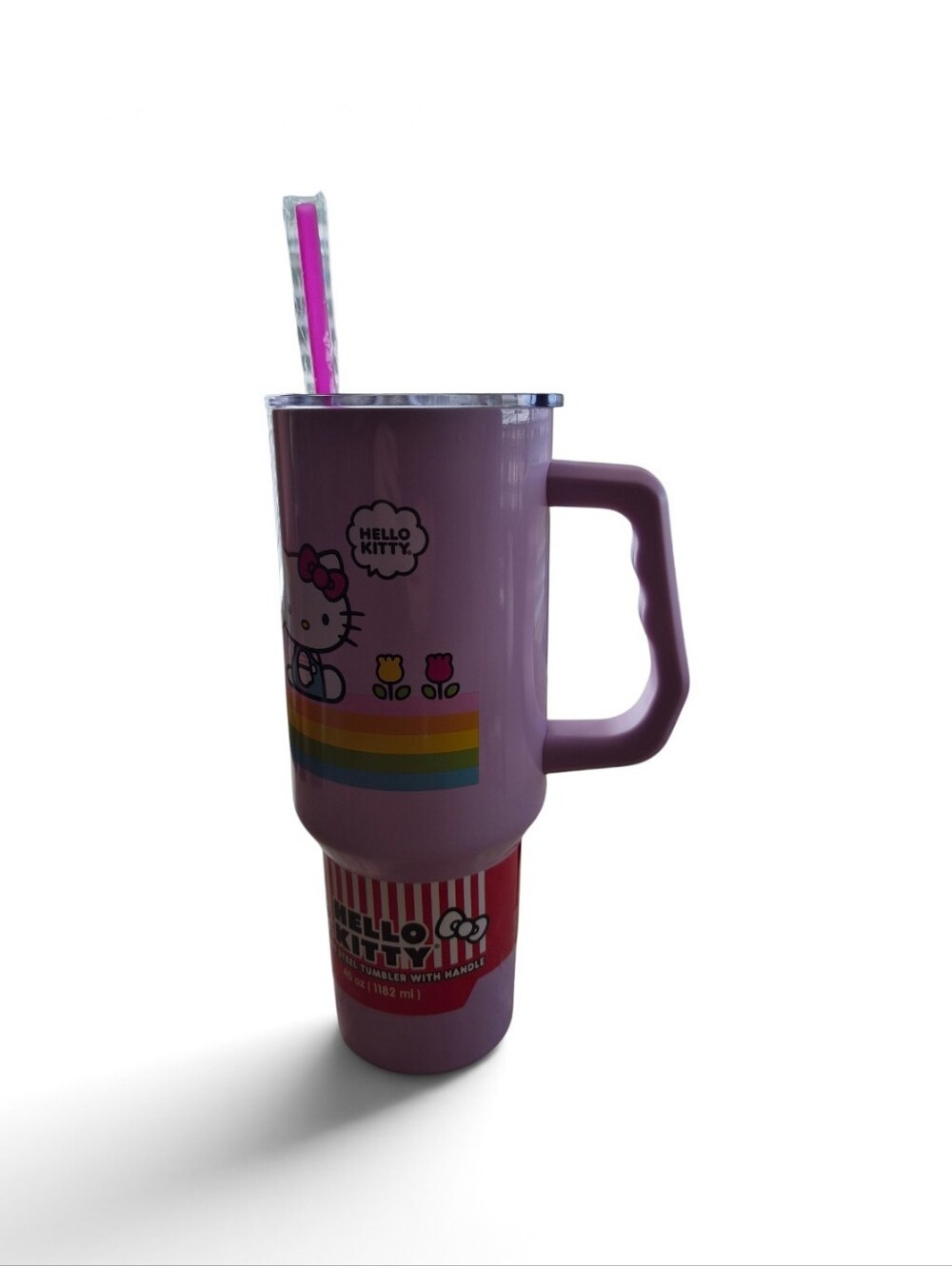 Hello Kitty 40 oz. Stainless Steel Tumbler With Handle - Picture 3 of 8
